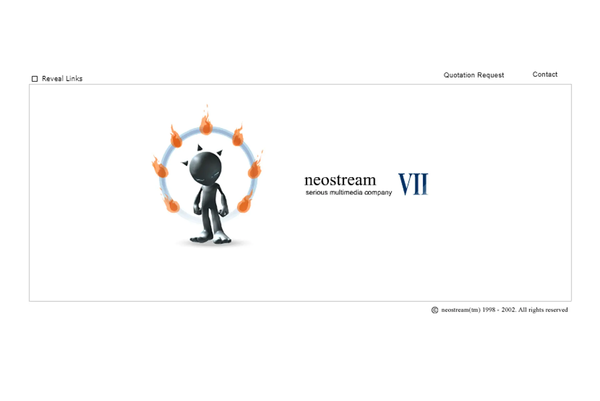 Neostream Interactive — Flash website in 2002
