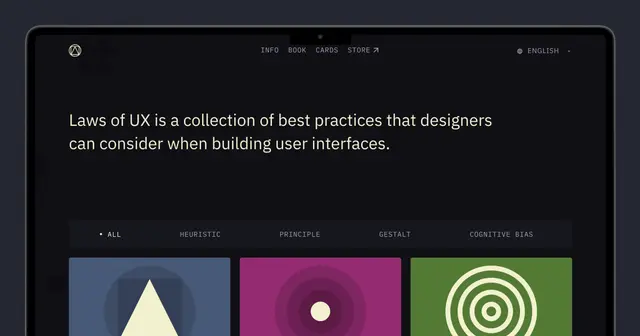 Laws of UX – A collection of best practices that designers can consider when building user interfaces