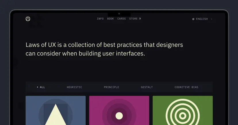 Laws of UX – A collection of best practices that designers can consider when building user interfaces